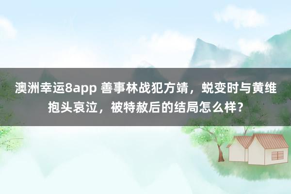 澳洲幸运8app 善事林战犯方靖，蜕变时与黄维抱头哀泣，被特赦后的结局怎么样？