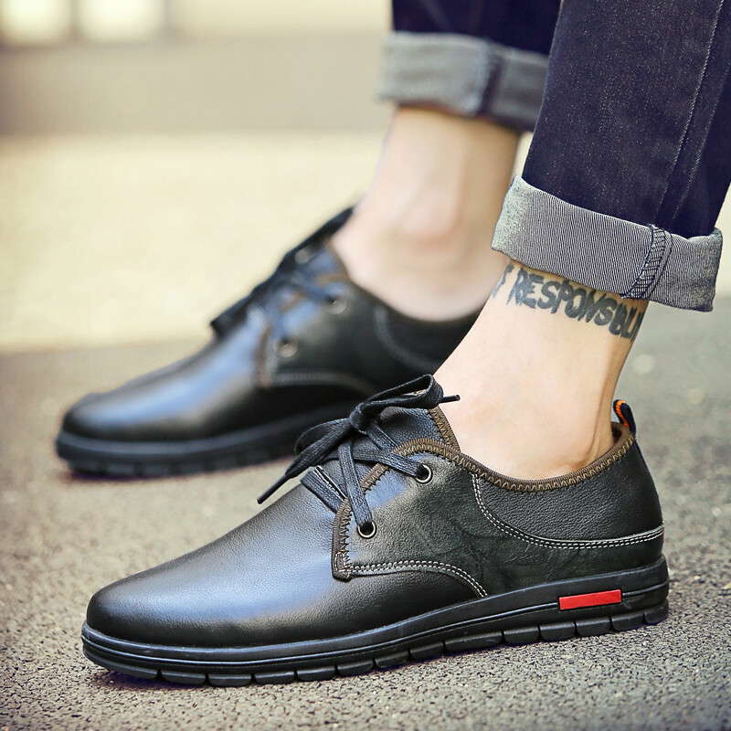 2016秋季男士休闲皮鞋 时尚潮流，舒适真皮